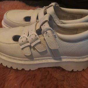 Dr Martens Freya white Leather Sandals sz 9